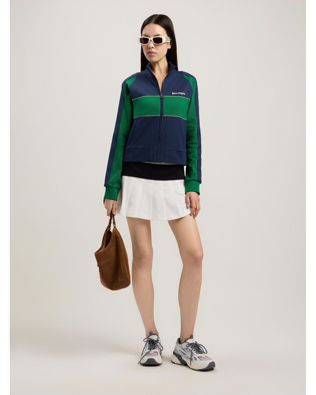 Palm Angels Multicolor Classic Logo Zipped Crew Jacket