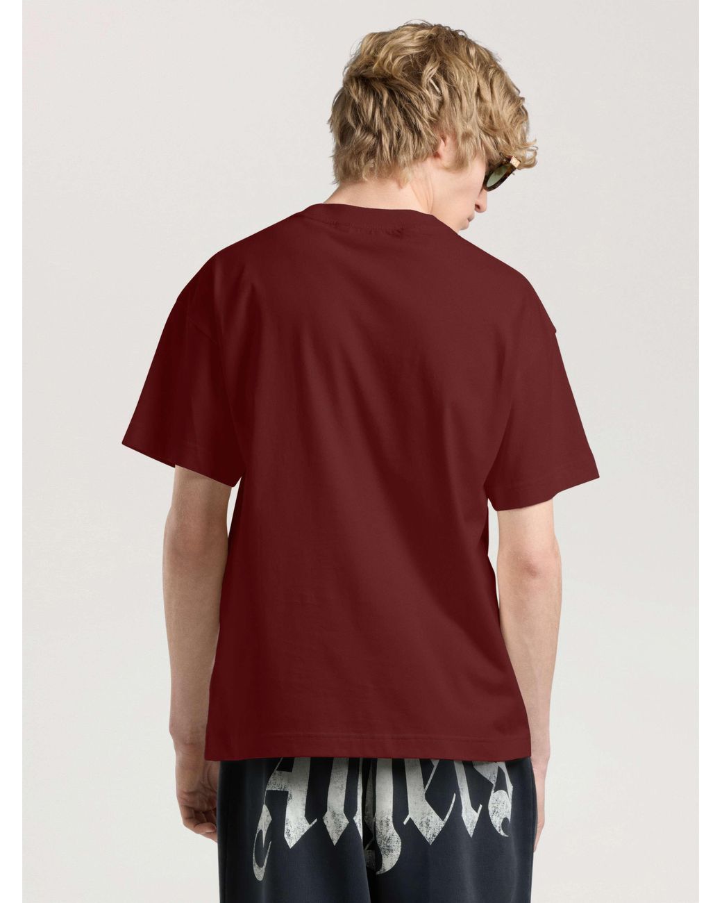 Palm Angels Red Palm Hills Regular T-Shirt Brick for men