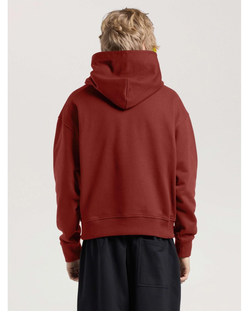 Palm Angels Red Palm Hills Regular Hoodie Brick for men