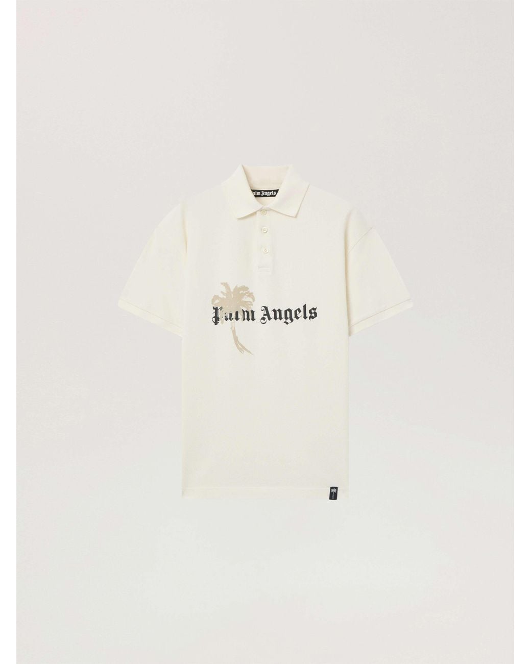 Palm Angels Natural Palm Drift Polo S/S Off for men