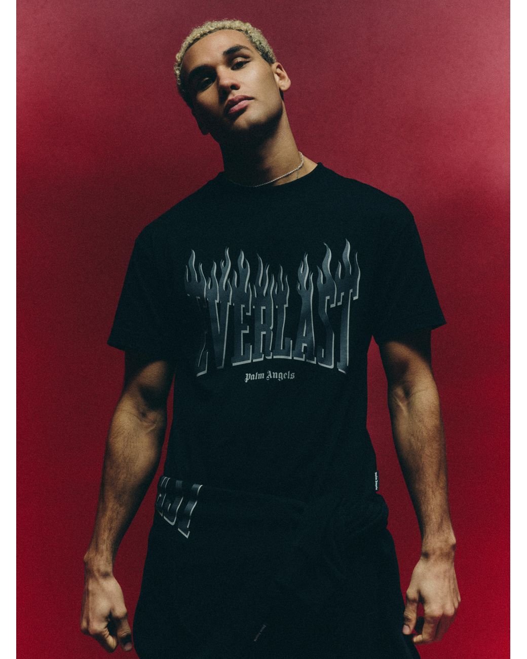 Palm Angels Black Pa X Everlast T-Shirt for men