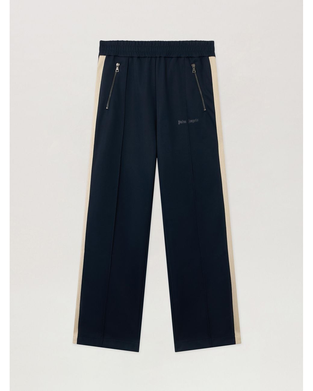 Palm Angels Blue Classic Logo Zip-Up Track Pants Dark for men
