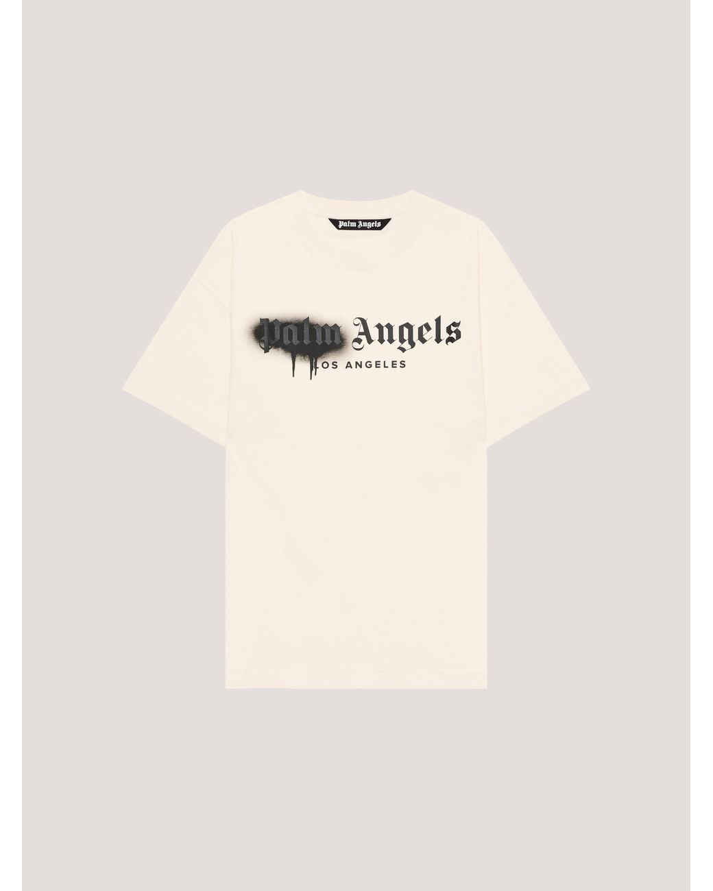 Palm Angels Natural Spray City Los Angeles T-Shirt for men