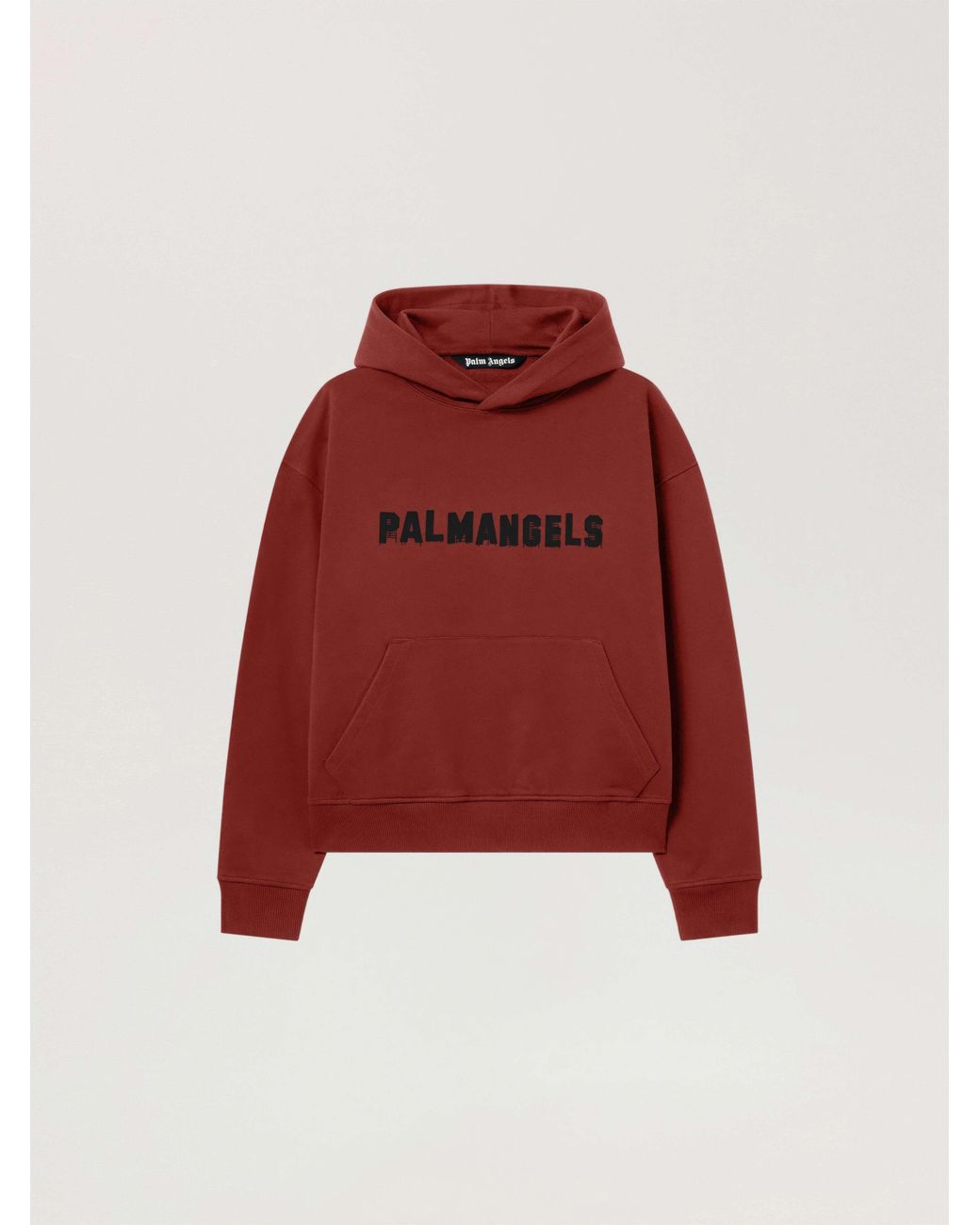 Palm Angels Red Palm Hills Regular Hoodie Brick for men