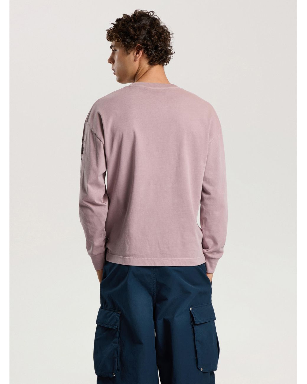 Palm Angels Pink Devil Herald Long Sleeve T-Shirt for men
