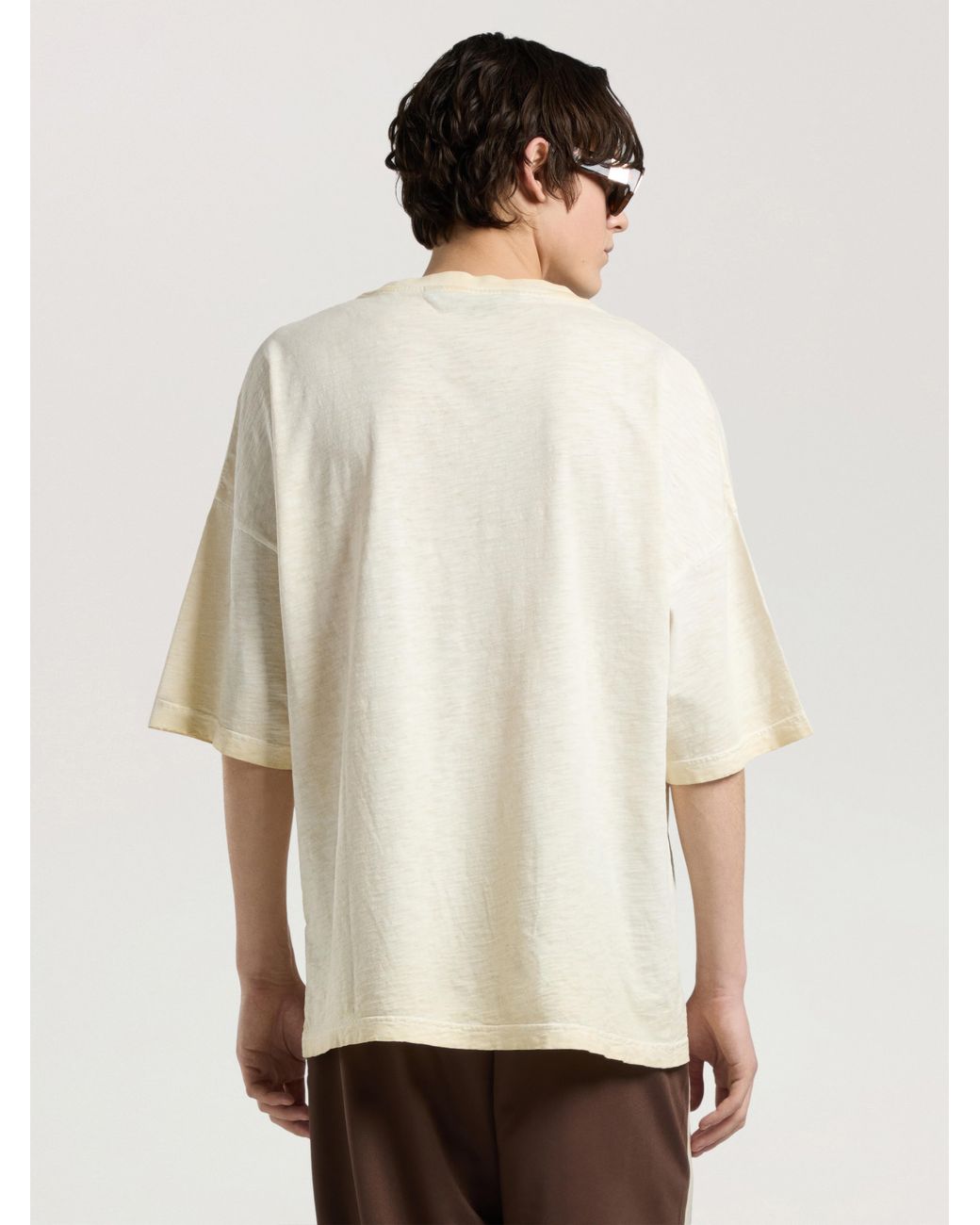 Palm Angels Natural Neon Boulevard Loose T-Shirt Light for men