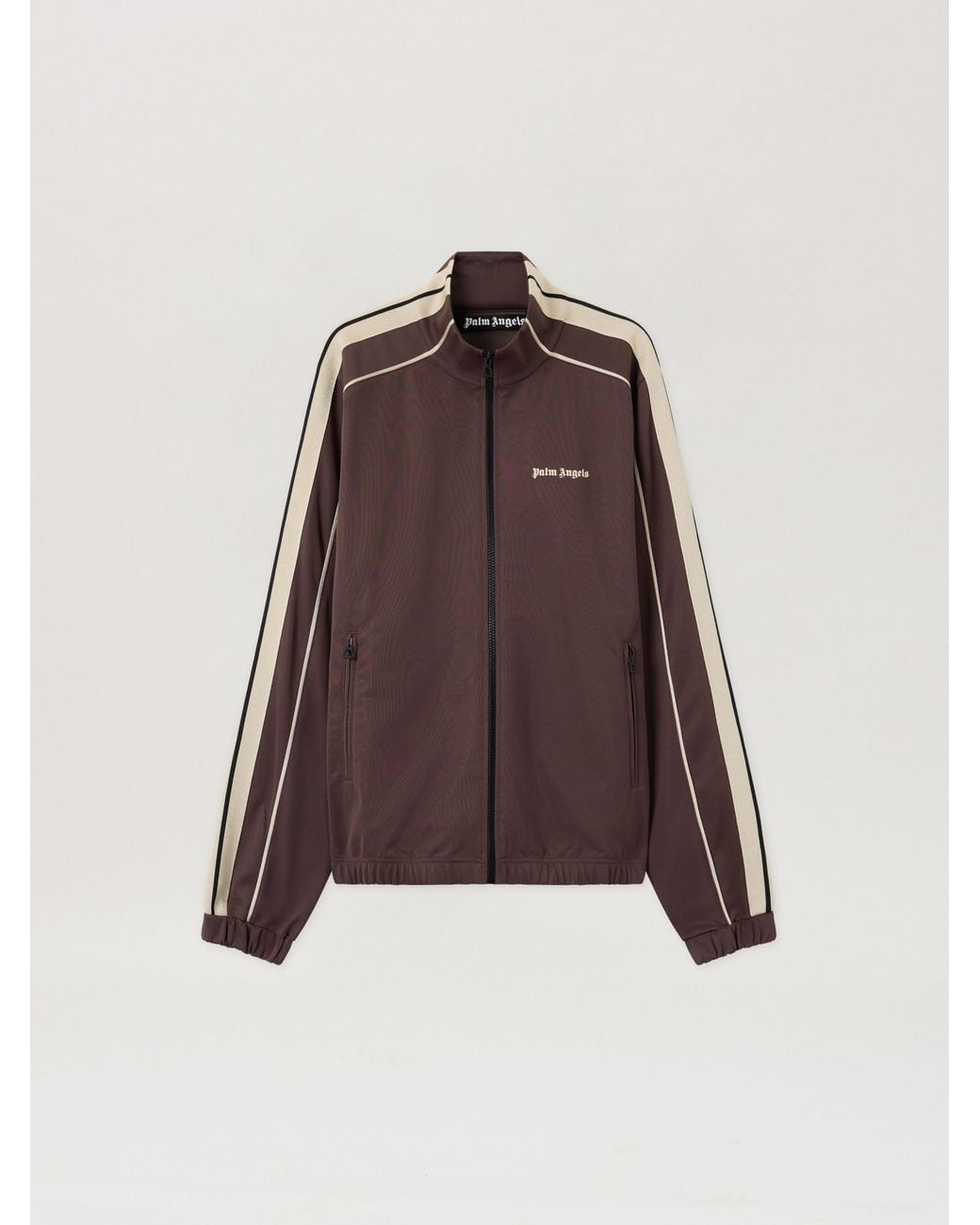 Palm Angels Brown Classic Logo Vintage Track Jacket for men