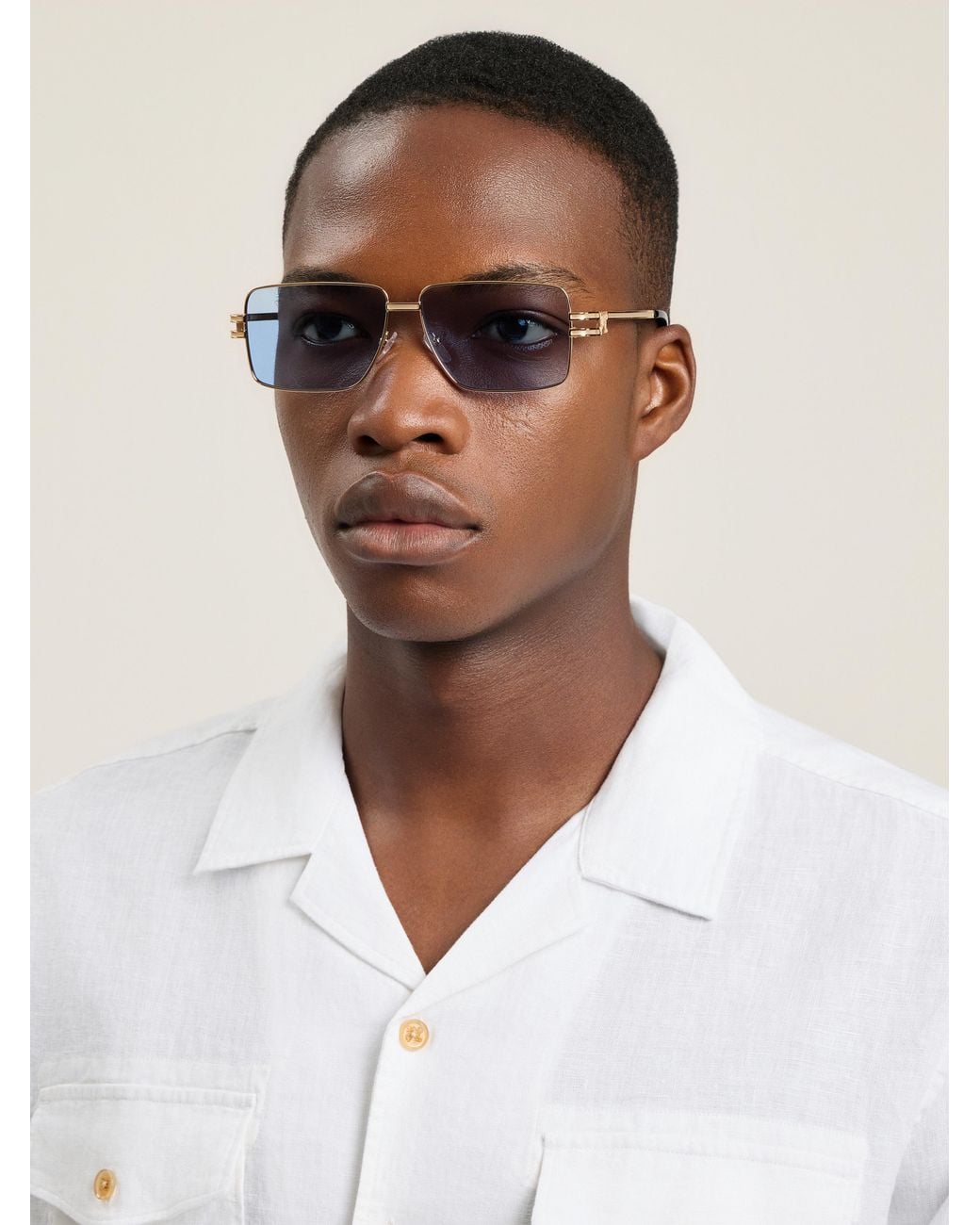 Palm Angels Blue Imperial Sunglasses