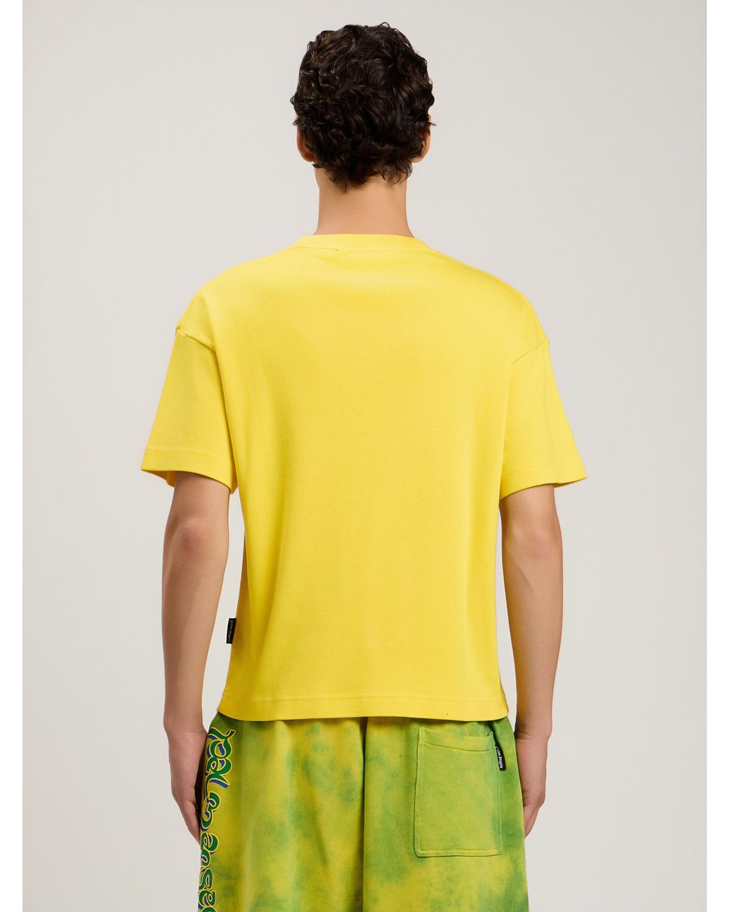 Palm Angels Yellow Palm Leaf T-Shirt for men
