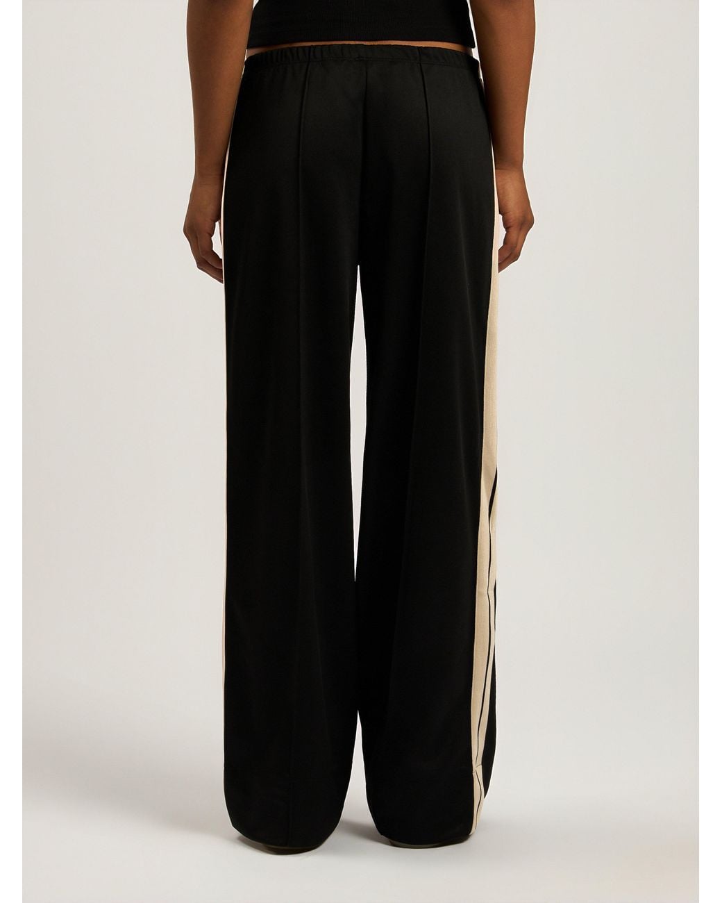 Palm Angels Black Classic Logo Loose Track Pants