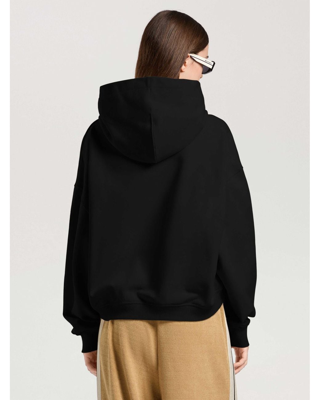 Palm Angels Black Icon Palm Loose Hoodie