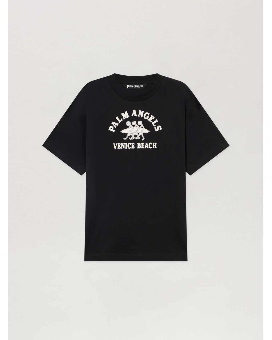 Palm Angels Black Surf Regular T-Shirt for men