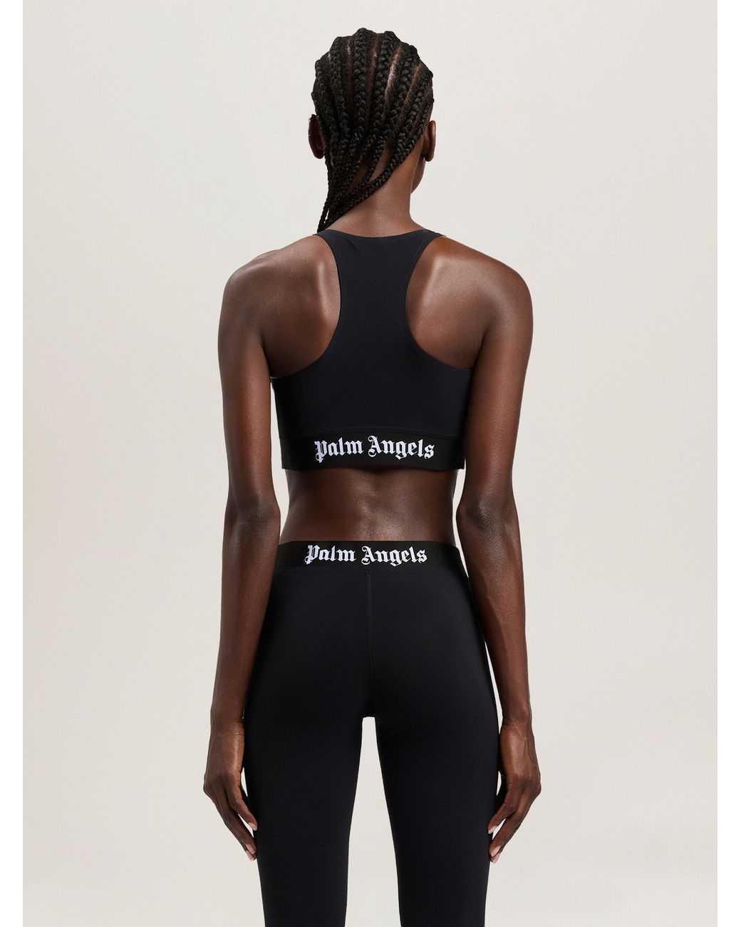 Palm Angels Black Classic Logo Sport Top