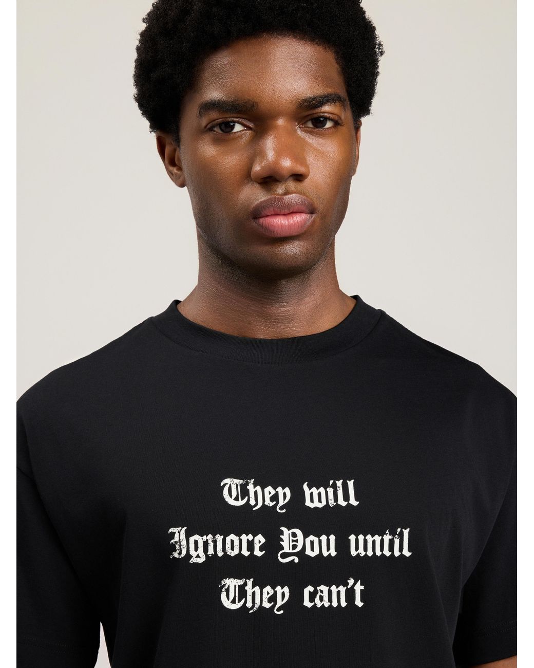 Palm Angels Black Statement T-Shirt for men