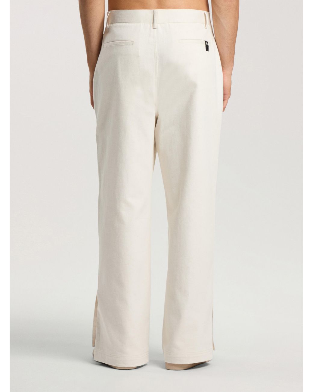 Palm Angels Natural Palm Tree Loose Trousers for men