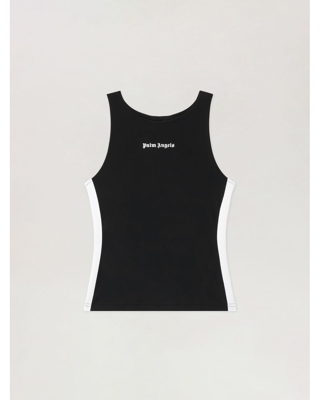 Palm Angels Black Training Track Tank Top