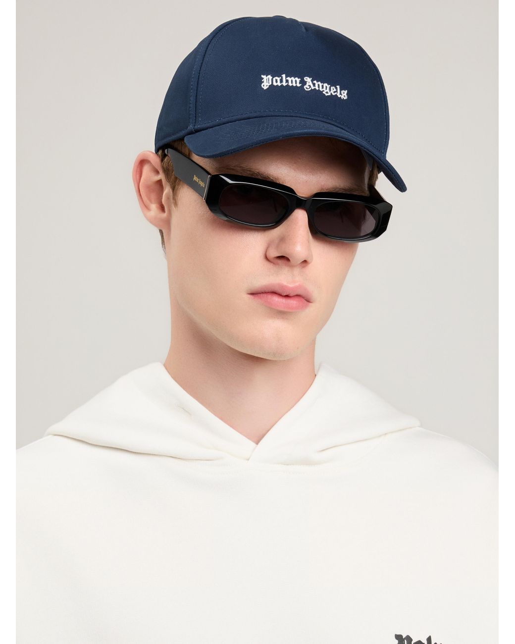 Palm Angels Blue Classic Logo Cap for men