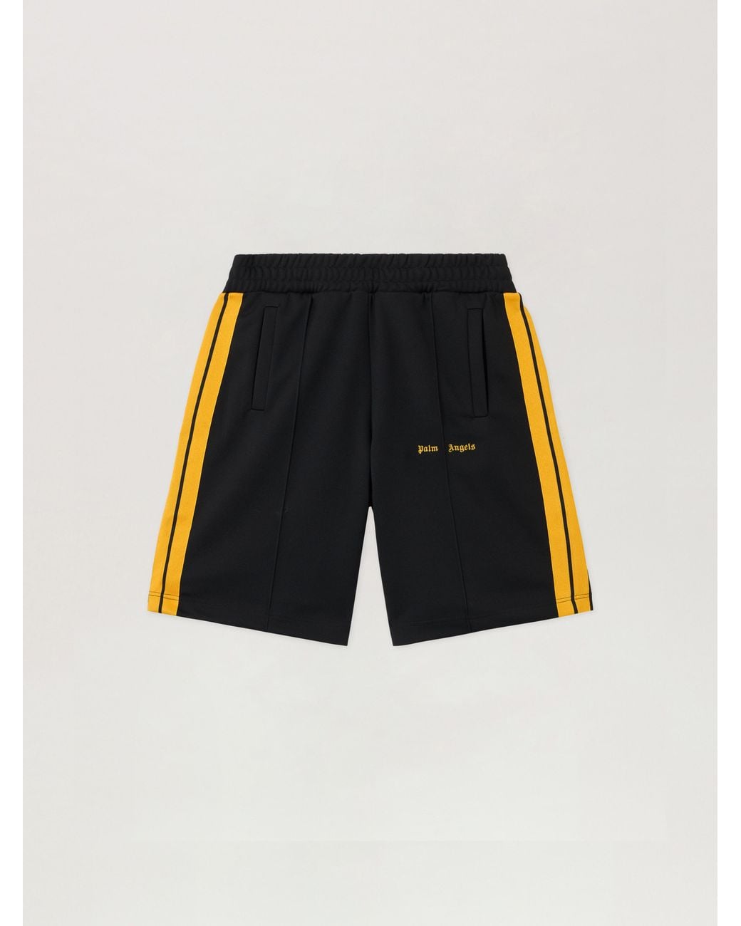 Palm Angels Natural Classic Logo Track Shorts for men