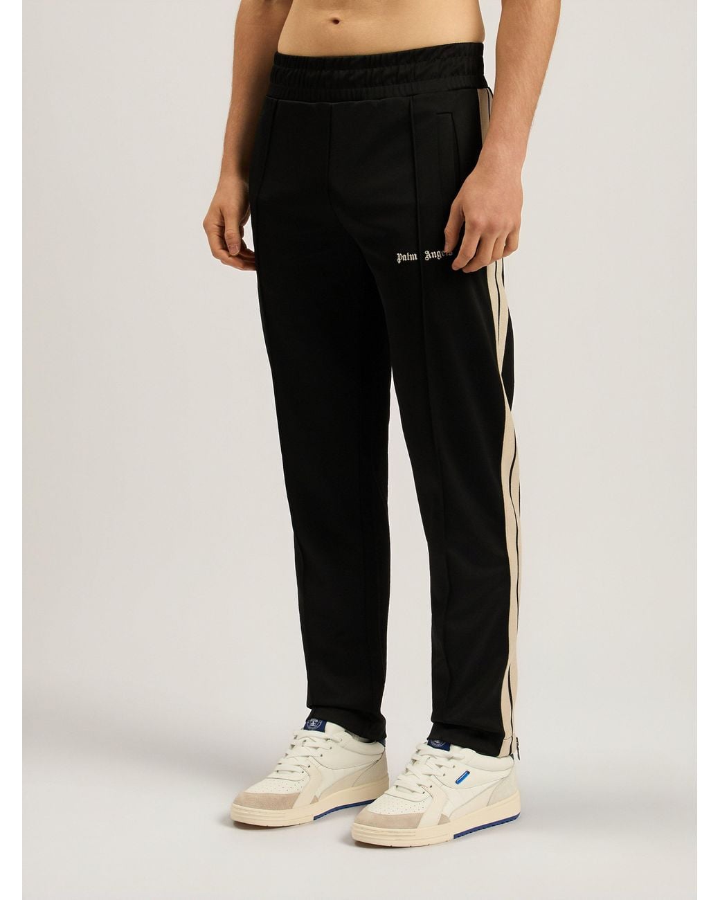 Palm Angels Black Classic Logo Track Pants for men