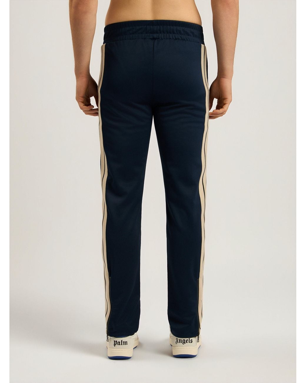 Palm Angels Blue Classic Logo Track Pants for men