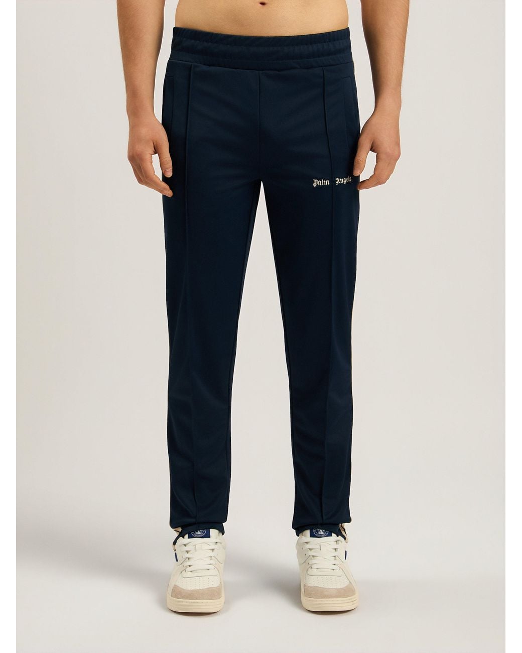 Palm Angels Blue Classic Logo Track Pants for men