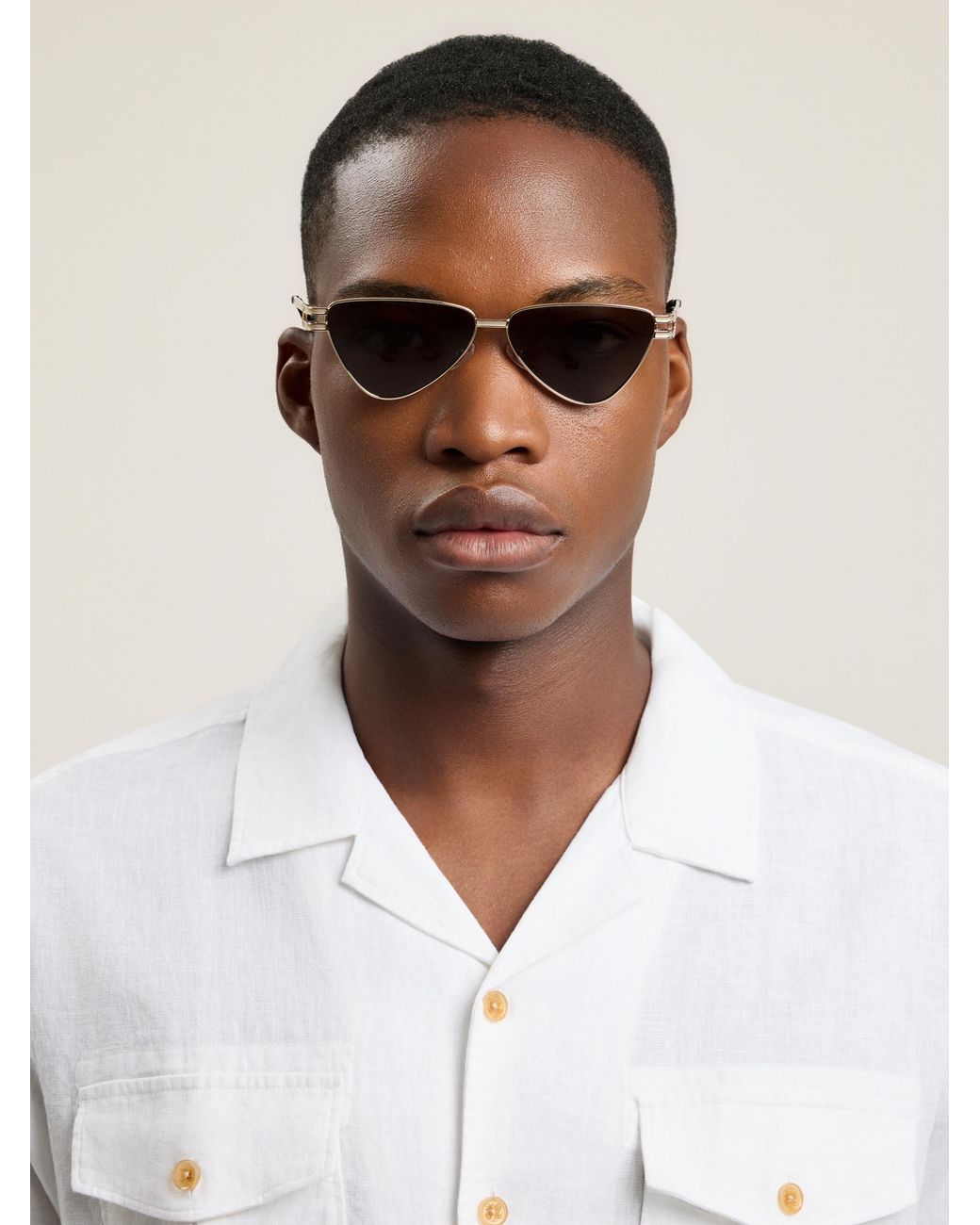 Palm Angels Natural Fontana Lens Sunglasses