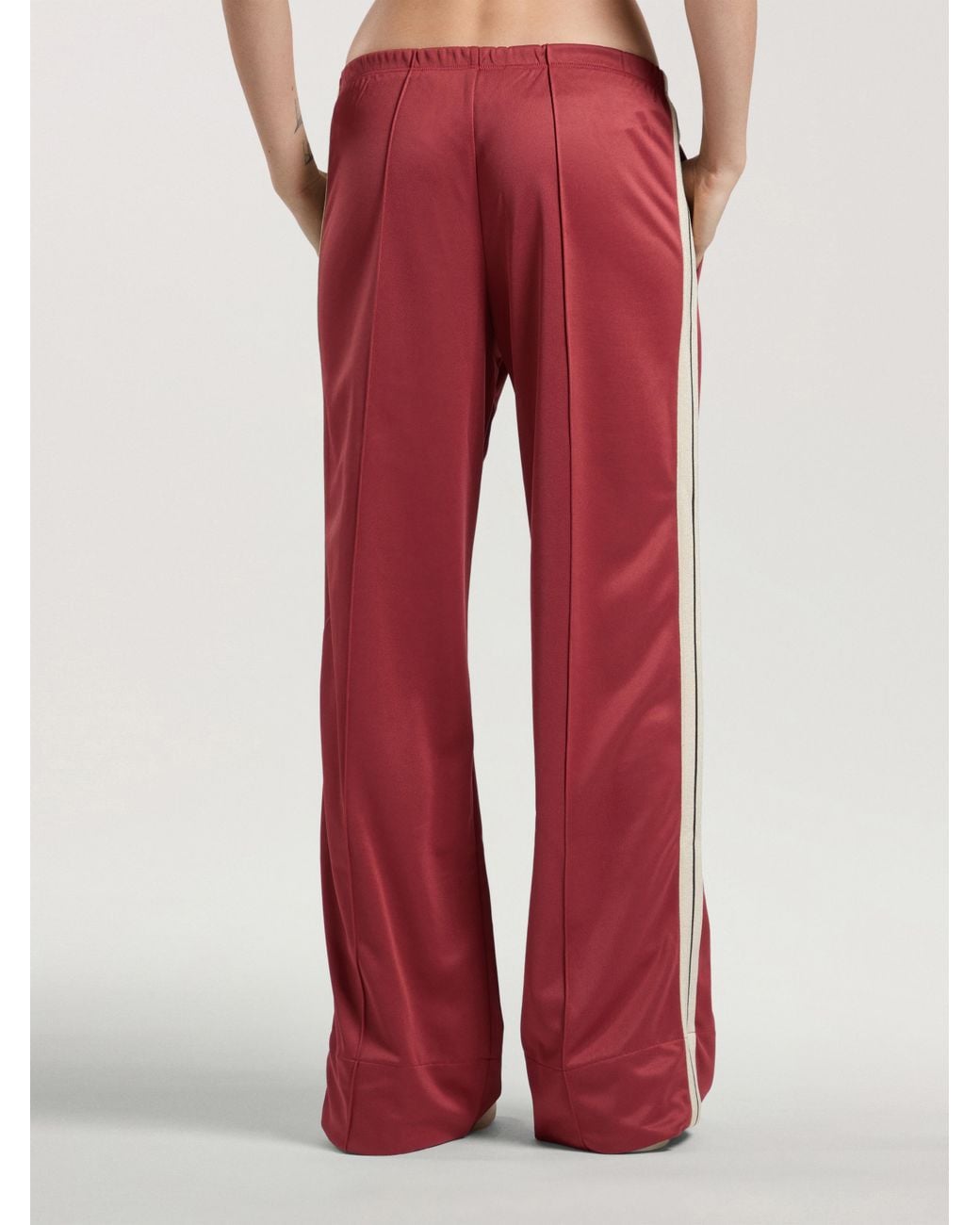Palm Angels Red Classic Logo Track Loose Pants Brick