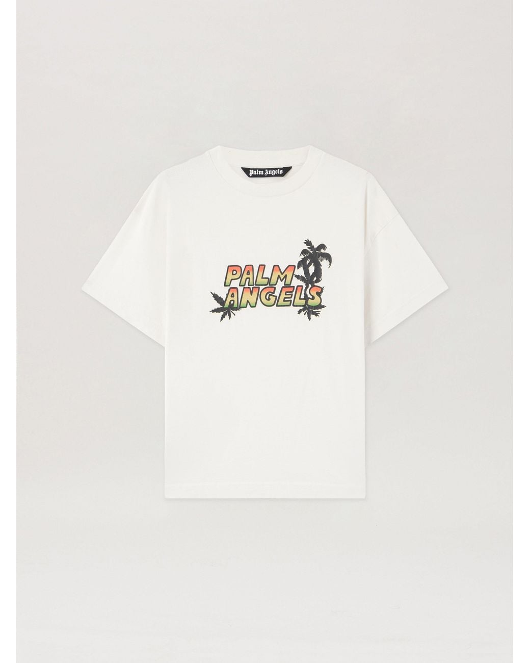 Palm Angels Natural Palm Sunset T-Shirt for men