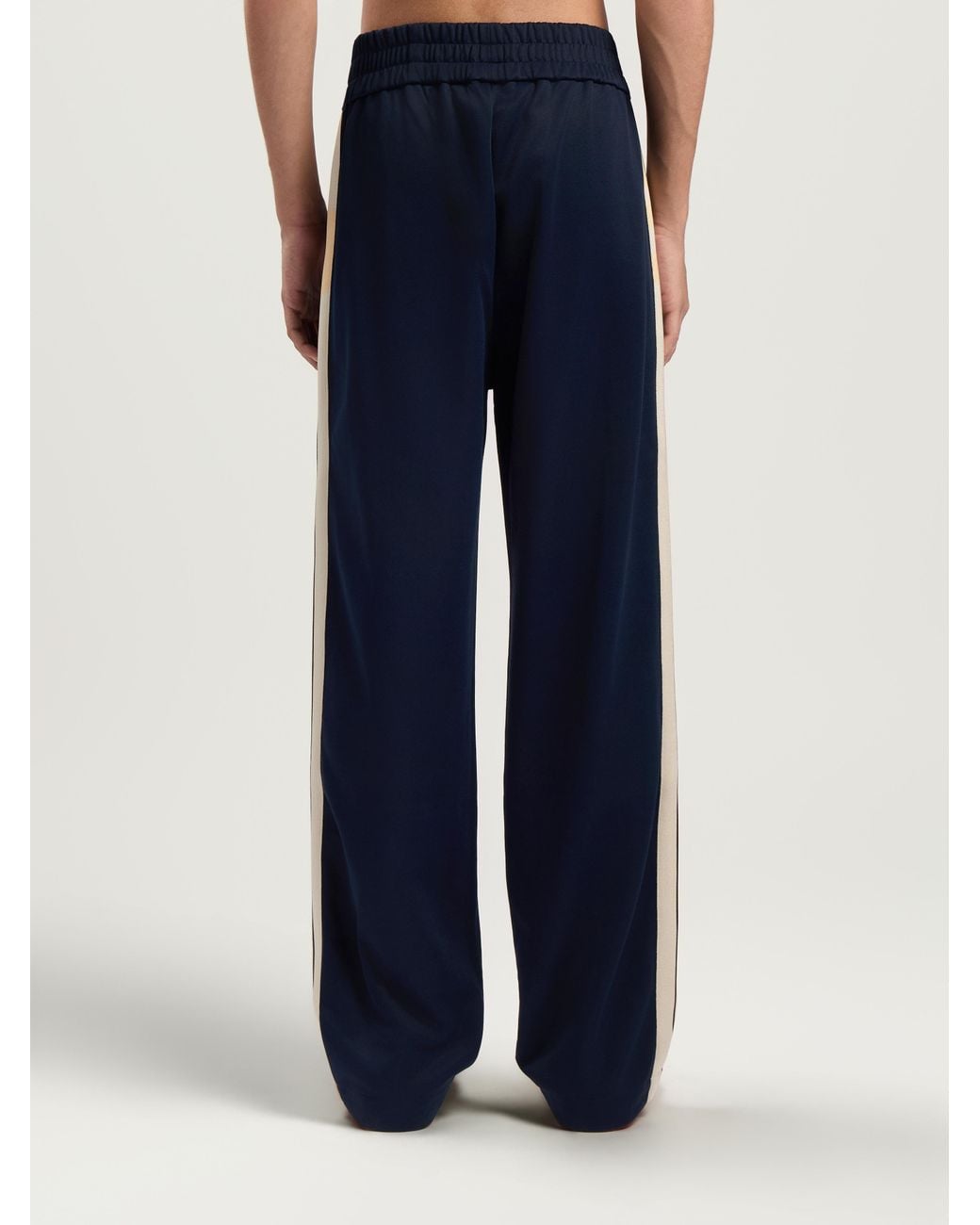 Palm Angels Blue Classic Logo Zip-Up Track Pants Dark for men