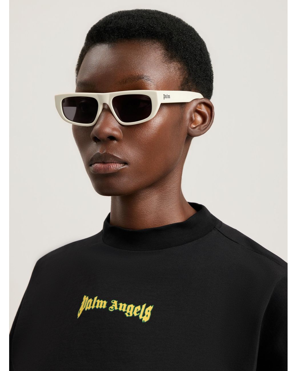 Palm Angels Black Ventura Lens Sunglasses