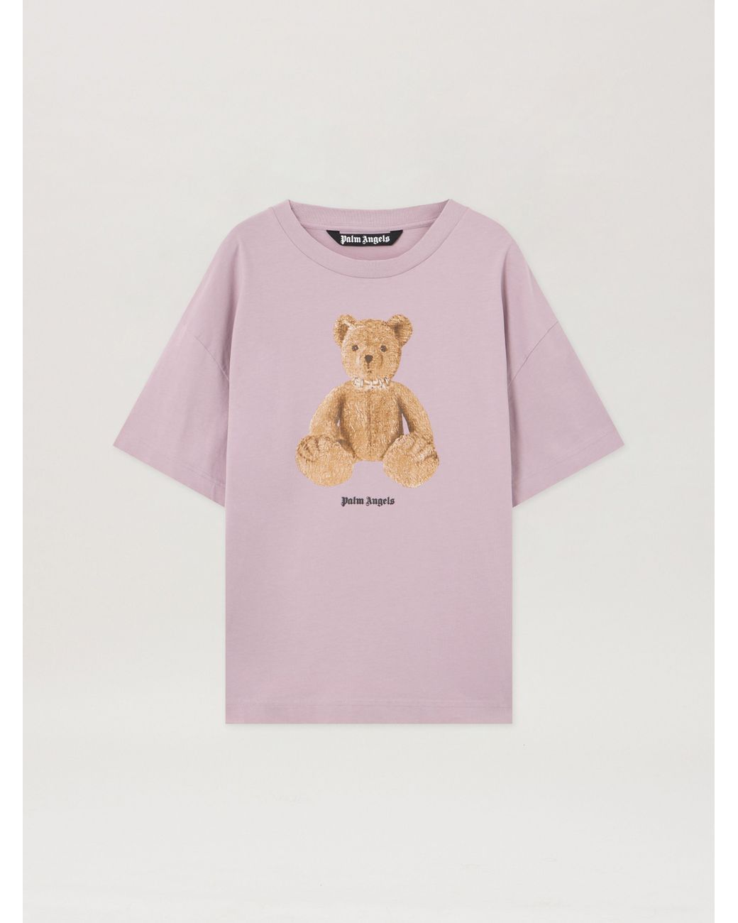 Palm Angels Pink Bear T-Shirt for men