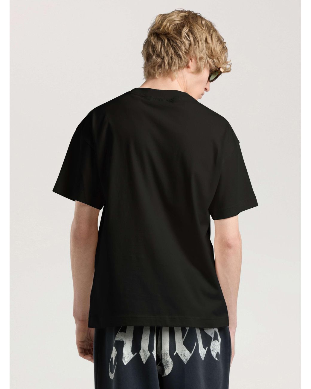 Palm Angels Black Palm Hills Regular T-Shirt for men