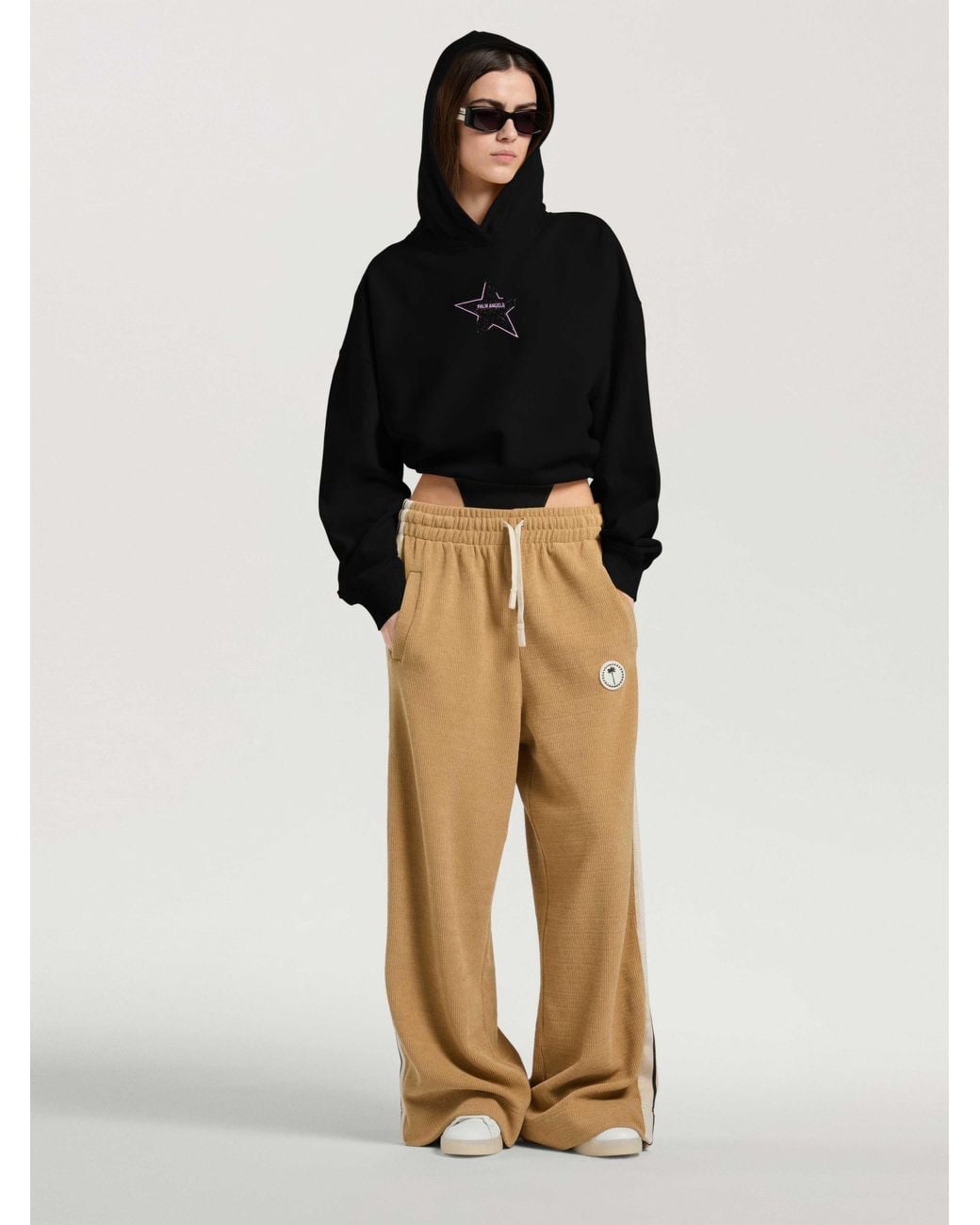Palm Angels Black Icon Palm Loose Hoodie