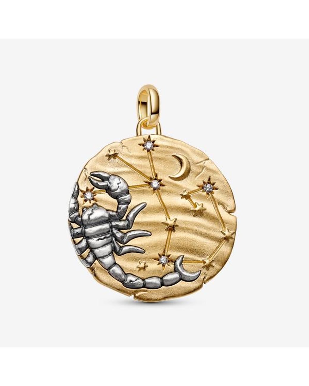 Pandora Metallic Scorpio Zodiac Oversized Medallion Charm