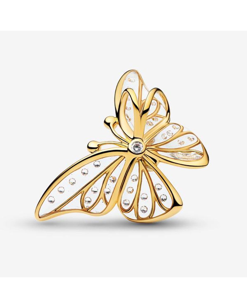 Pandora Metallic Oversized Butterfly Openwork Charm