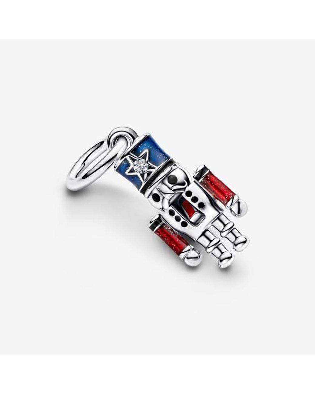 Pandora White Moveable Nutcracker Dangle Charm