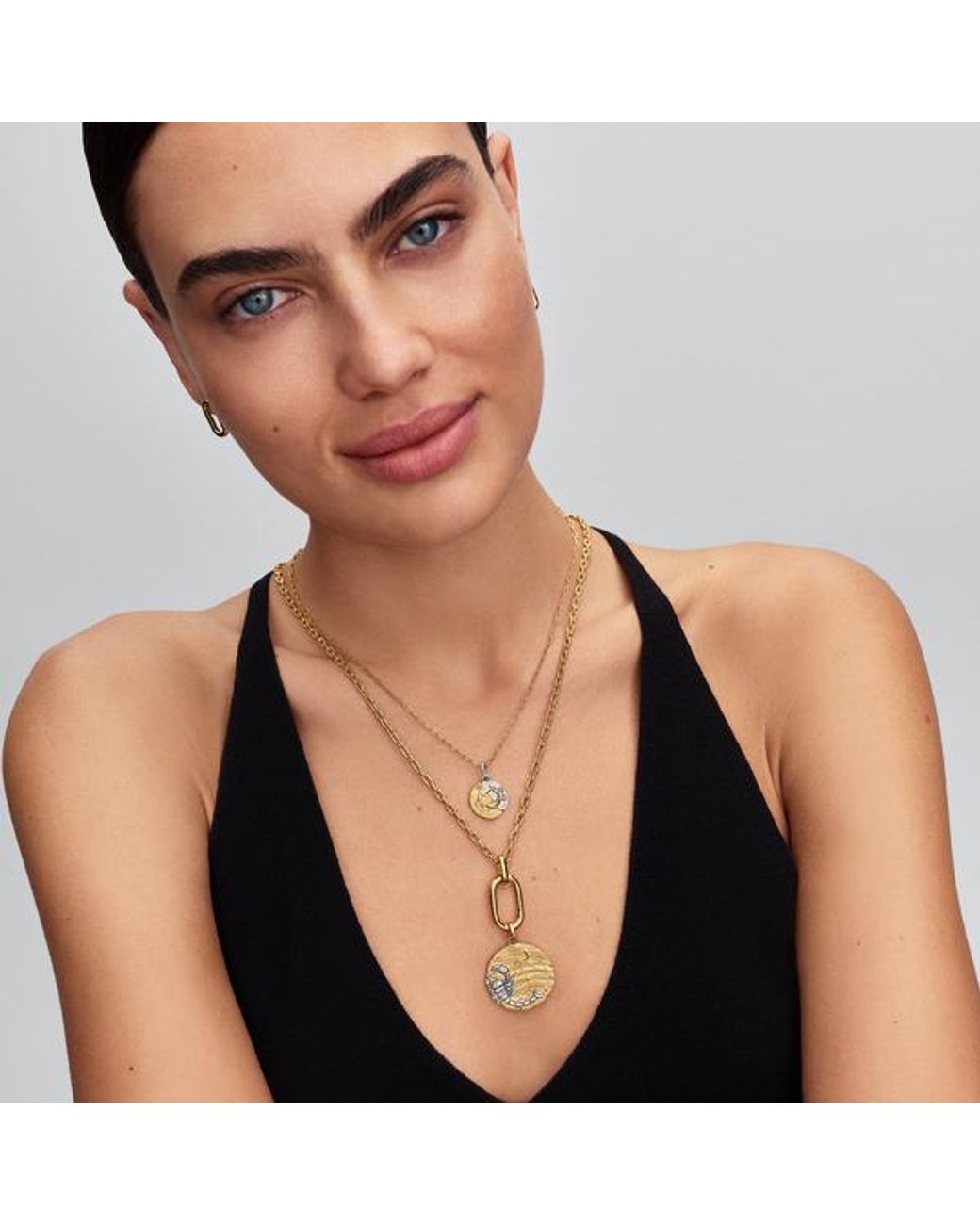 Pandora Metallic Scorpio Zodiac Oversized Medallion Charm