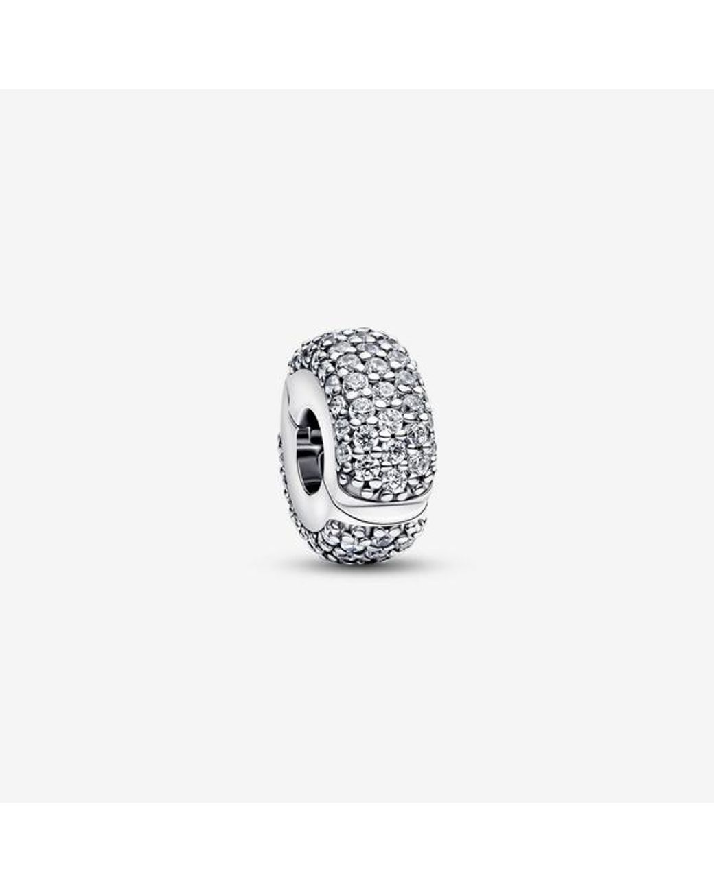 Pandora White Pavé Clip Charm