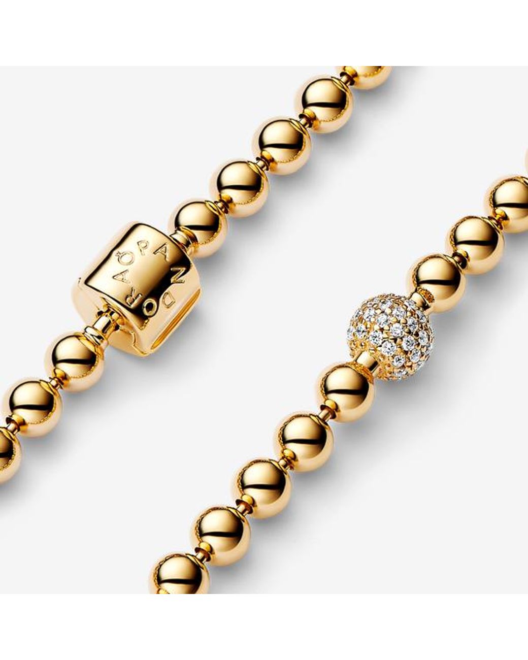 Pandora Metallic Beads & Pavé Bracelet