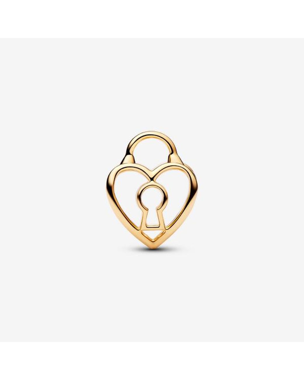 Pandora Metallic Openwork Heart Padlock Charm