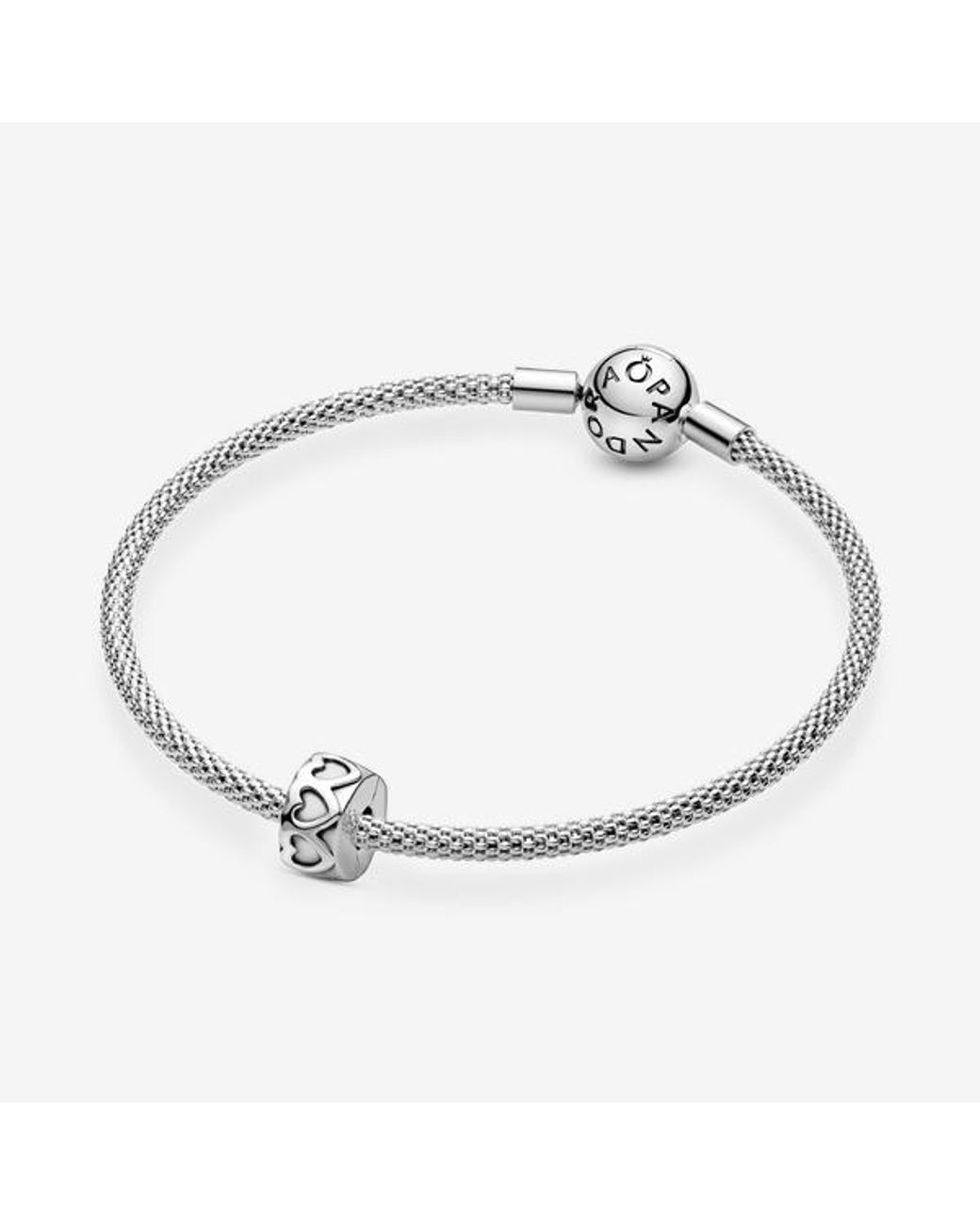 Pandora White Band Of Hearts Clip Charm