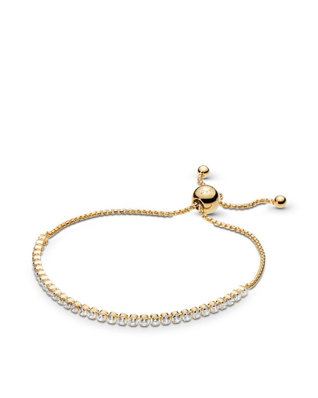 PANDORA Sparkling Strand Bracelet in Metallic Save 30 Lyst