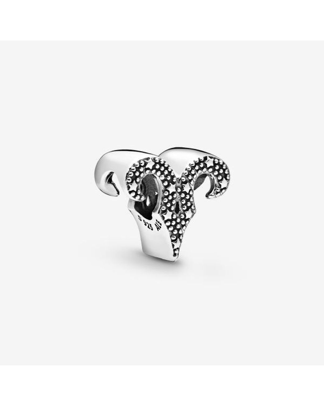 Pandora White Sparkling Capricorn Zodiac Charm