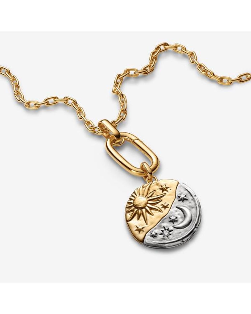 Pandora Metallic Sun & Moon Oversized Medallion Charm