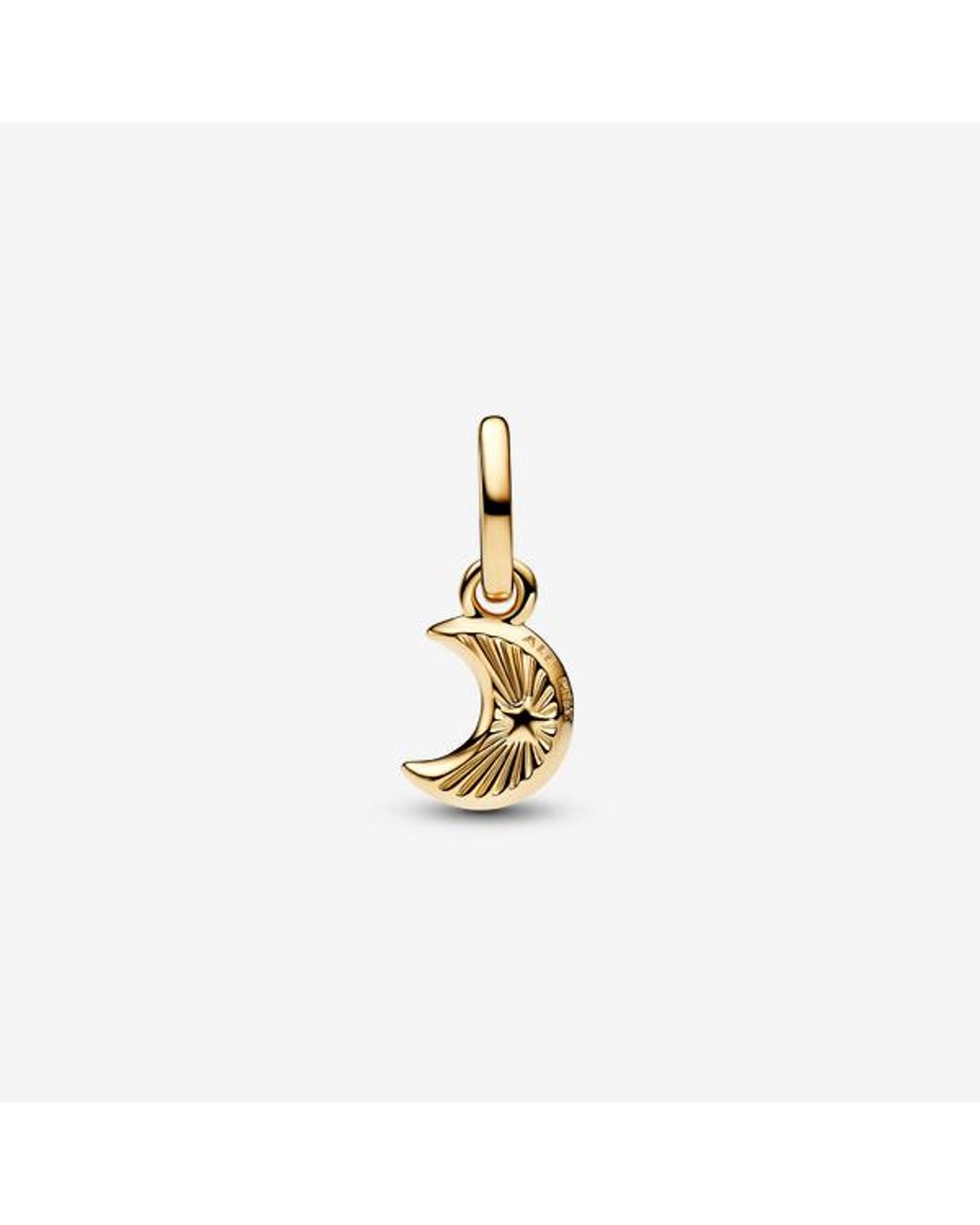Pandora Metallic Crescent Moon Mini Dangle Charm