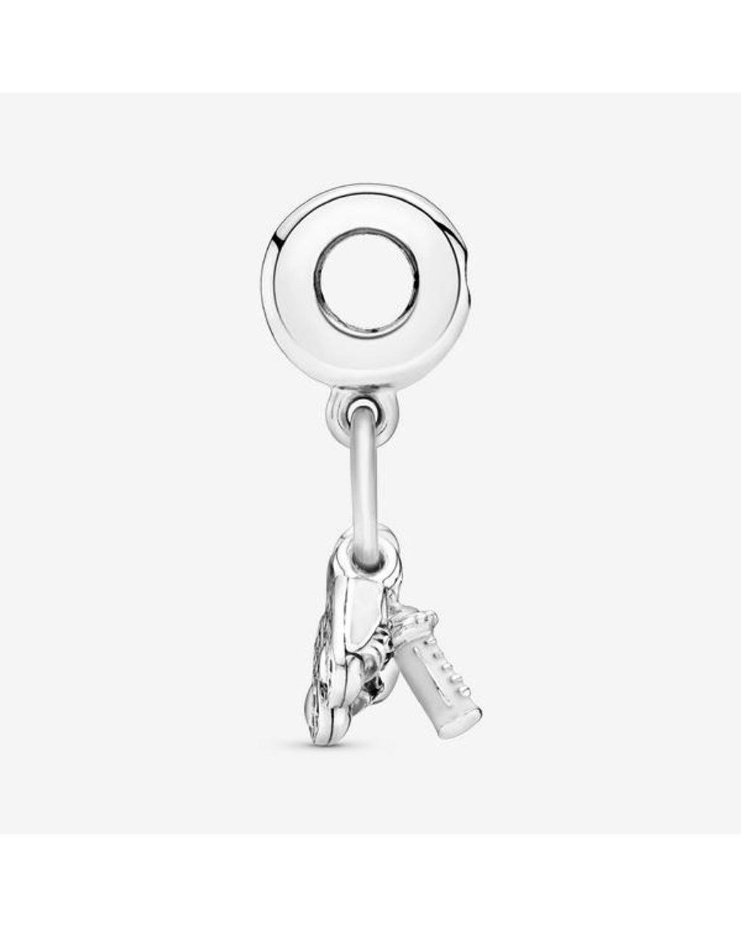 Pandora White Baby Bottle & Shoes Dangle Charm