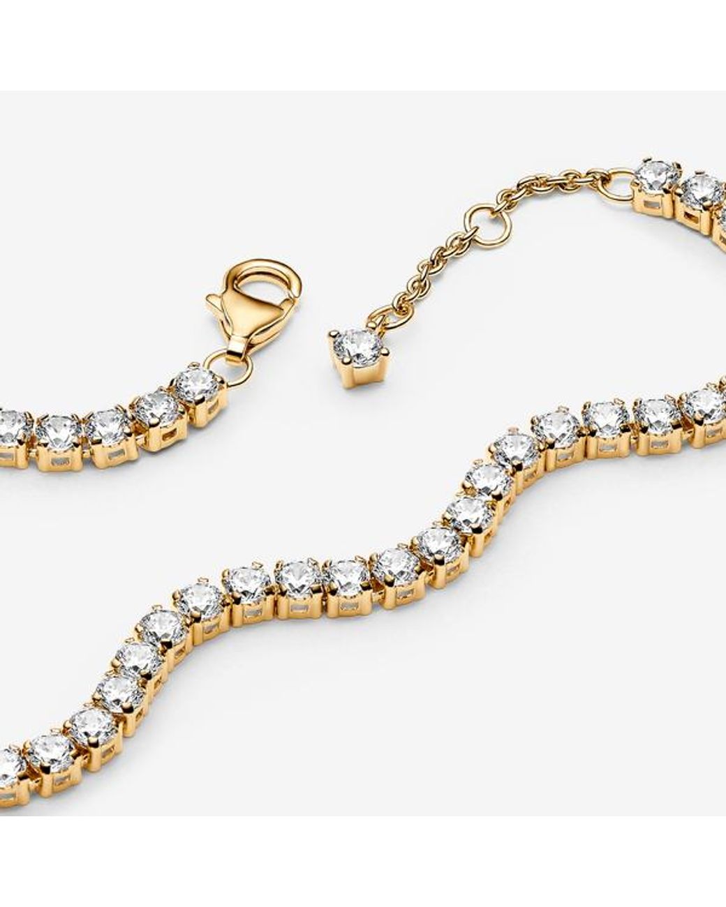 Pandora Metallic Sparkling Tennis Bracelet