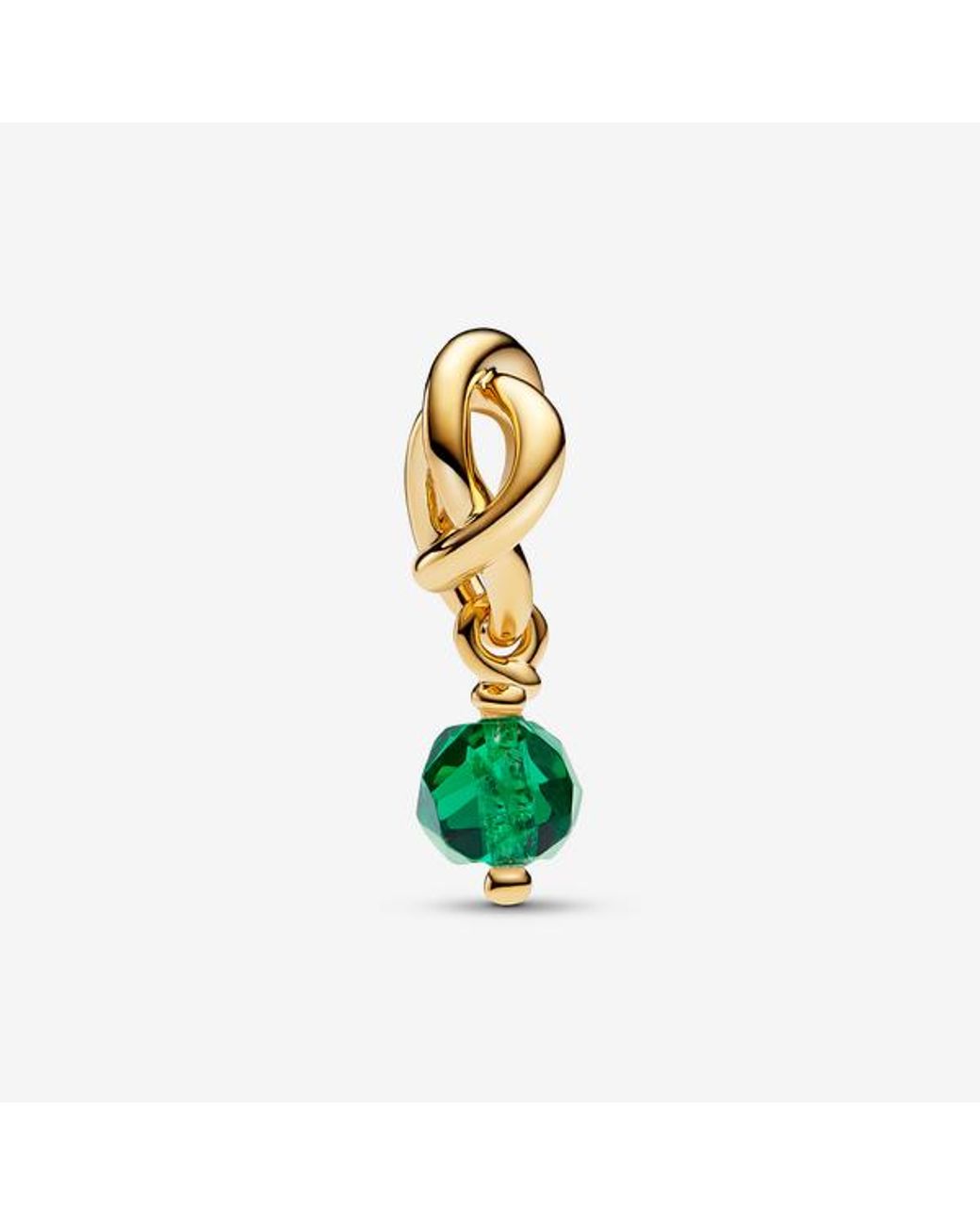 Pandora Green May Birthstone Eternity Circle Dangle Charm