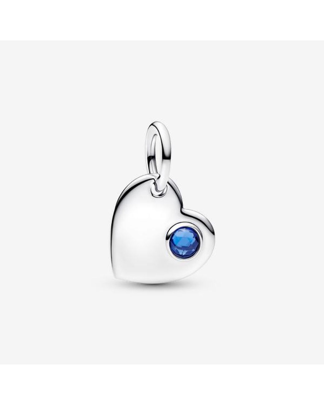 Pandora Blue September Heart Stone Dangle Charm