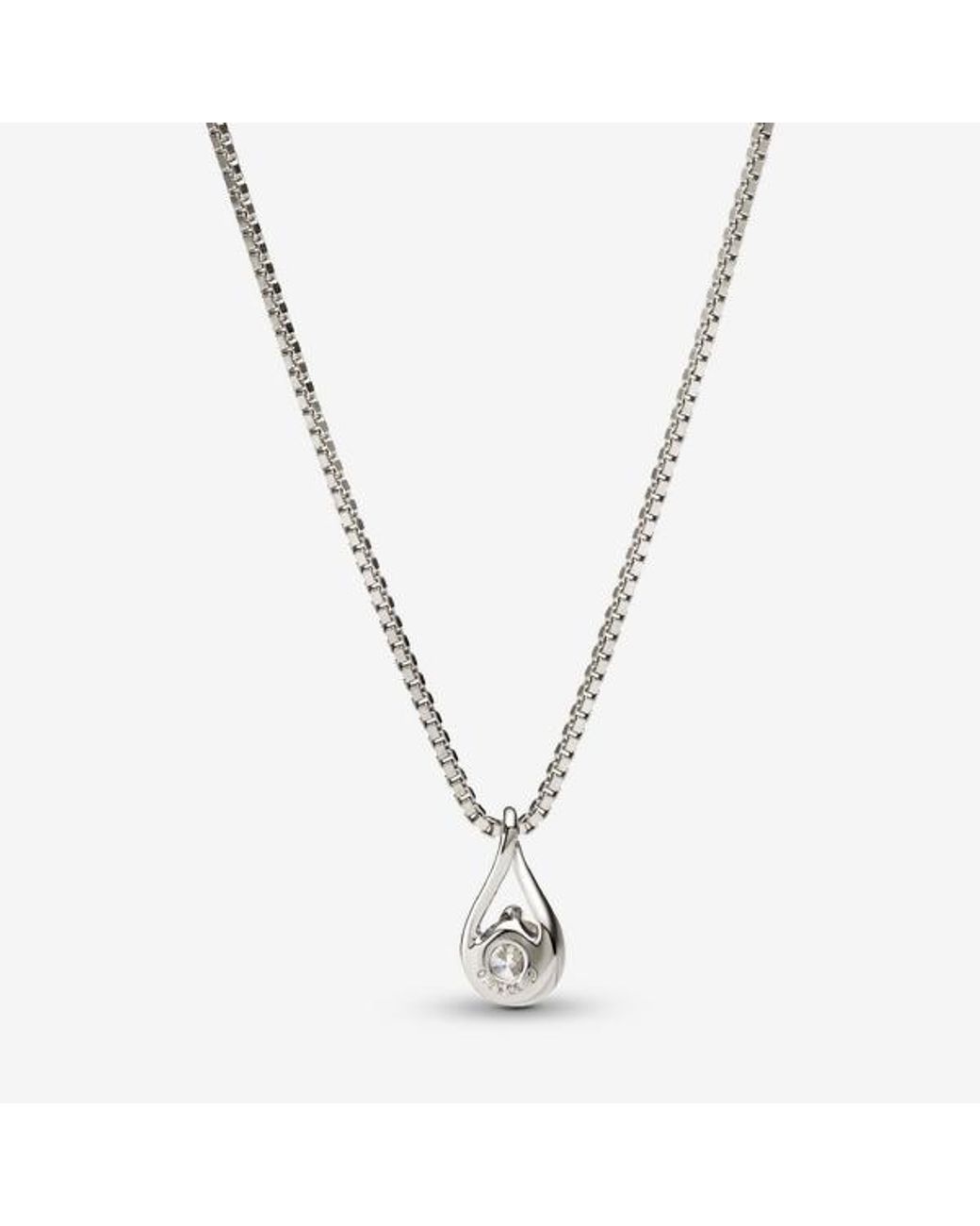 Pandora Metallic Brilliance Lab-created 0.25 Ct Tw Diamond Pendant & Necklace